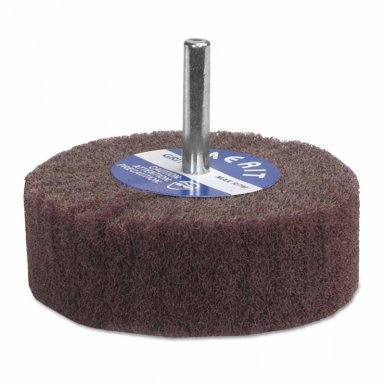 Merit Abrasives 8834131921 Non-Woven Flap Wheels with Mounted Steel Shank