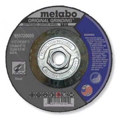 Metabo 655726000 Type 27 Depressed Center Cutting Wheel