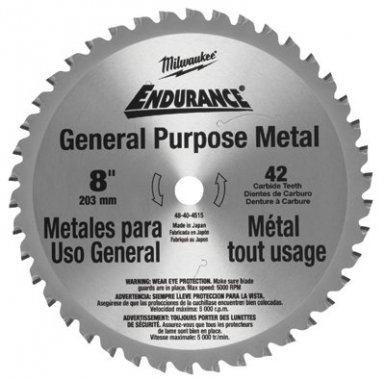 Milwaukee Electric Tools 48-40-4515 Endurance Carbide Circular Saw Blades