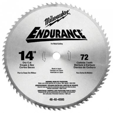 Milwaukee Electric Tools 48-40-4505 Endurance Carbide Circular Saw Blades