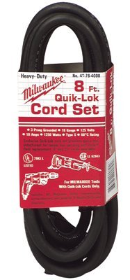Milwaukee Electric Tools 48-76-5010 Quik-Lok Cord Sets