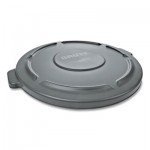 Newell Brands FG264560GRAY Rubbermaid Commercial Brute Self-draining Round Container Lids