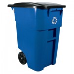 Newell Brands FG9W2773BLUE Rubbermaid Commercial Brute Recycling Rollout Containers