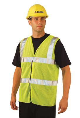 OccuNomix LUX-SSCOOLG-YM Class 2 Mesh Vests with 3M Scotchlite Reflective Tape