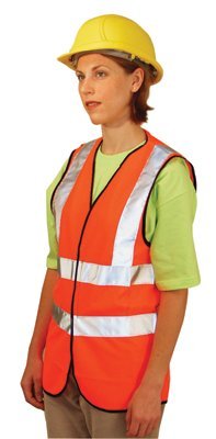 OccuNomix LUX-SSFULLG-Y2X Class 2 Solid Vests with 3M Scotchlite Reflective Tape