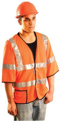 OccuNomix LUX-HSCOOL3-Y2X Class 3 Mesh Vests with 3M Scotchlite Reflective Tape