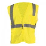 OccuNomix ECO-IMZ-YS High Visibility Value Mesh Standard Zipper Safety Vests