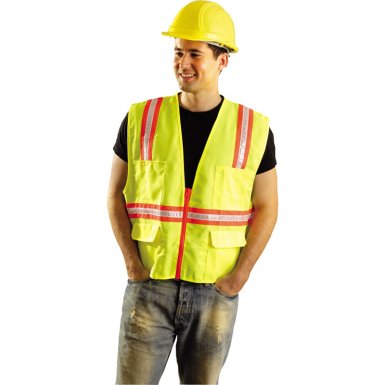 OccuNomix LUX-XTRANS-O2X Non-ANSI Contractor Style Solid Vests