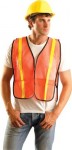 OccuNomix LUX-XGTM-OXL Non-ANSI Economy Mesh Vests with Gloss Reflective Tape