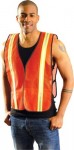 OccuNomix LUX-XTTM-YXL Non-ANSI Economy Mesh Vests with Silver Reflective Tape