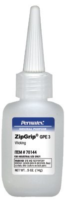 Permatex 70144 ZipGrip GPE 3 Cyanoacrylate Adhesives