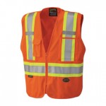 Pioneer V1021150UL 6935AU/6936AU/6937AU HV Zip-Up Snap Break Away Safety Vests