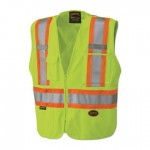 Pioneer V1021260UL 6935AU/6936AU/6937AU HV Zip-Up Snap Break Away Safety Vests