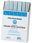 Precision Brand 14680 Square Zinc Plated Steel Keystock Assortments