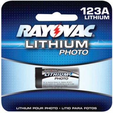 Rayovac RL123A-1G Lithium Photo Batteries
