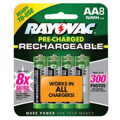 Rayovac LD715-8OP-GEND NiMH Pre-Charged Rechargeable Batteries