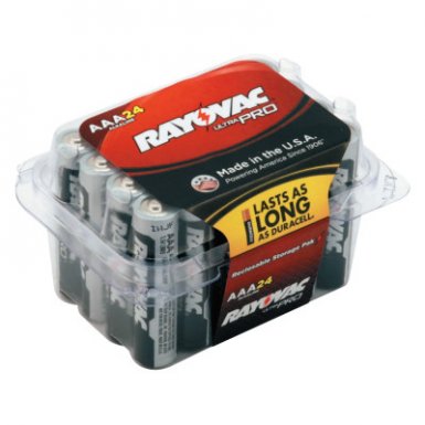 Rayovac ALAAA-24PPJ Ultra Pro Alkaline Reclosable Batteries