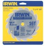 Rubbermaid Commercial 15230ZR Irwin Carbide-Tipped Circular Saw Blades