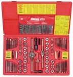Rubbermaid Commercial 26377 Irwin Hanson 117-pc Machine Screw / Fractional / Metric Tap & Hex Die and Drill Bit Deluxe Sets