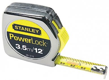 Stanley 33-215 Powerlock Tape Rules 1/2" Wide Blade