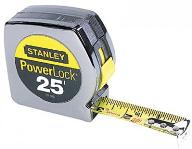 Stanley 33-425 Powerlock Tape Rules 1" Wide Blade