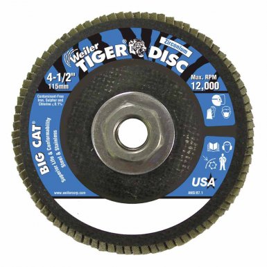 Weiler 50808 Big Cat High Density Flat Style Flap Discs