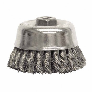 Weiler 12756 Double Row Heavy-Duty Knot Wire Cup Brushes