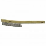 Weiler 804-44594 Curved Handle Wire Scratch Brush - V-Groove