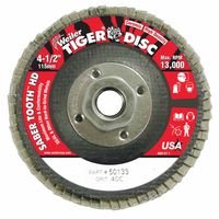 Weiler 50133 Saber Tooth Abrasive Flap Discs