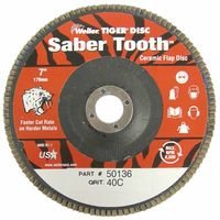 Weiler 50136 Saber Tooth Abrasive Flap Discs
