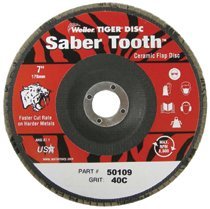 Weiler 50109 Saber Tooth Ceramic Flap Discs