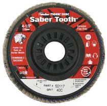Weiler 50117 Saber Tooth Trimmable Ceramic Flap Discs