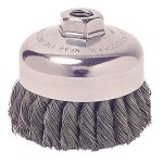 Weiler 12306 Single Row Heavy-Duty Knot Wire Cup Brushes