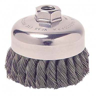 Weiler 12316 Single Row Heavy-Duty Knot Wire Cup Brushes