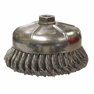 Weiler 12356 Single Row Heavy-Duty Knot Wire Cup Brushes