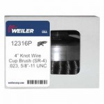 Weiler 12316P Single Row Heavy-Duty Knot Wire Cup Brushes