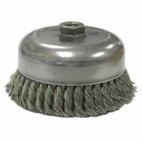 Weiler 13151 Single Row Heavy-Duty Knot Wire Cup Brushes