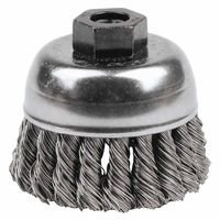 Weiler 13253 Single Row Heavy-Duty Knot Wire Cup Brushes