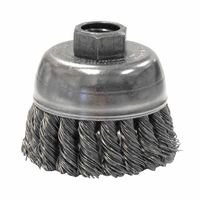 Weiler 13282 Single Row Heavy-Duty Knot Wire Cup Brushes