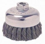 Weiler 13285 Single Row Heavy-Duty Knot Wire Cup Brushes