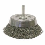 Weiler 14302 Stem-Mounted Crimped Wire Cup Brushes