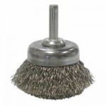 Weiler 14304 Stem-Mounted Crimped Wire Cup Brushes
