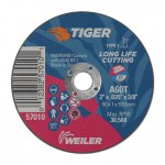Weiler 57061 Tiger Aluminum Oxide Flat Type 1 Cutting Wheels