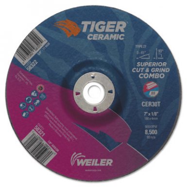 Weiler 58321 Tiger Ceramic Combo Wheels