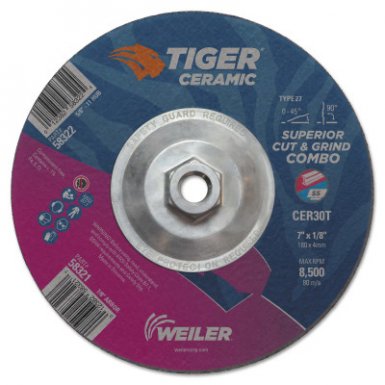 Weiler 58322 Tiger Ceramic Combo Wheels