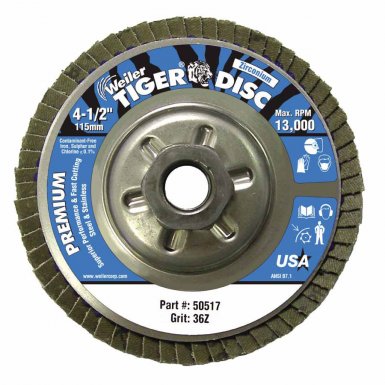 Weiler 50517 Tiger Disc Angled Style Flap Discs