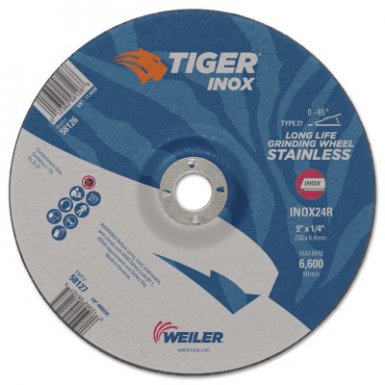 Weiler 58127 Tiger Inox Grinding Wheels