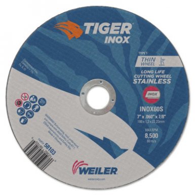 Weiler 58103 Tiger Inox Thin Cutting Wheels