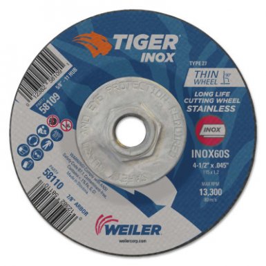 Weiler 58109 Tiger Inox Thin Cutting Wheels