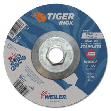 Weiler 58113 Tiger Inox Thin Cutting Wheels